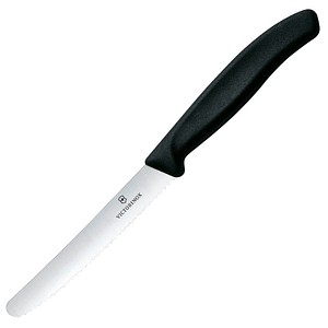 7611160003225 - VICTORINOX Frühstücksmesser Swiss Classic silber schwarz glatt