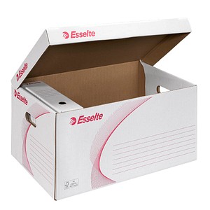 Esselte Archivcontainer weiß 56,0 x 38,0 x 26,5 cm, 10 St.