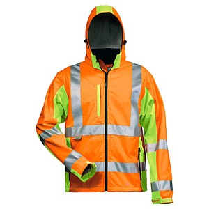 4025888255546 - - hoss Warnschutz-Softshelljacke Orange Gelb en iso 20471 3 GrXL 4025888255546 - - hoss Warnschutz-Softshelljacke Orange Gelb en iso 20471 3 GrXL