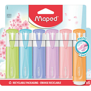 3154147425114 - Textmarker Fluo Peps pastell 742511 Etui 6-farbig sortiert pastell 1-5mm Keilspitze 3154147425114 maped 6 Stück 3154147425114 - Textmarker Fluo Peps pastell 742511 Etui 6-farbig sortiert pastell 1-5mm Keilspitze 3154147425114 maped 6 Stück