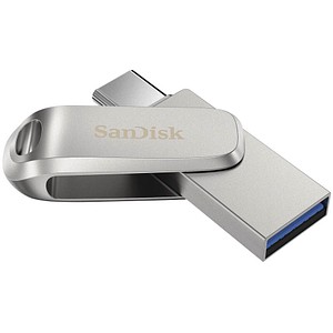 Image of SanDisk USB-Stick Ultra Dual Drive Luxe Type-C silber 256 GB