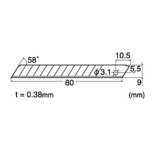 4904011016011 - Cutter-Ersatzklingen A160 4904011016011 1311 551 10 Stück