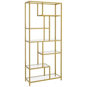 VASAGLE Bücherregal gold 80,0 x 30,0 x 180,0 cm, 1 St.