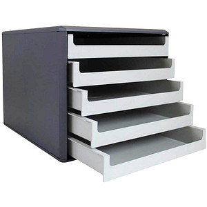 M&M Schubladenbox  vanille 30057602BE, DIN A4 mit 5 Schubladen, 1 St.