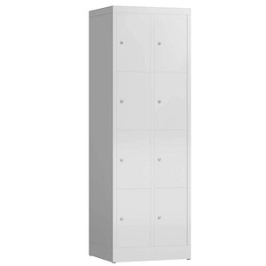 4061815857001 - Schließfachschrank ClassiX lichtgrau X-520420 8 Schließfächer 590 x 500 x 1800 cm 4061815857001 LÜLLMANN 4061815857001 - Schließfachschrank ClassiX lichtgrau X-520420 8 Schließfächer 590 x 500 x 1800 cm 4061815857001 LÜLLMANN