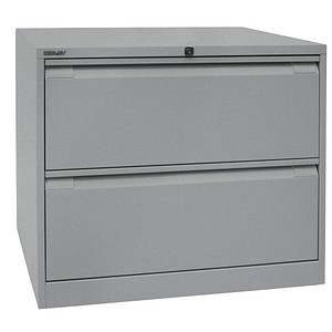 BISLEY Hängeregistraturschrank silber 2 Schubladen 80,0 x 62,2 x 71,1 cm