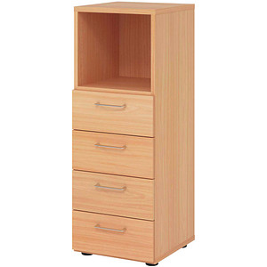 HAMMERBACHER Regalschrank 934S4 Popular, V934S4/6/6/BS buche 40,0 x 42,0 x 110,0 cm, 1 St.