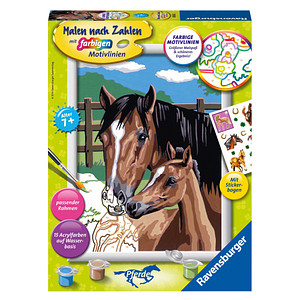 4005556283262 - Malen-nach-Zahlen Pferd mit Fohlen mehrfarbig 4005556283262 Ravensburger