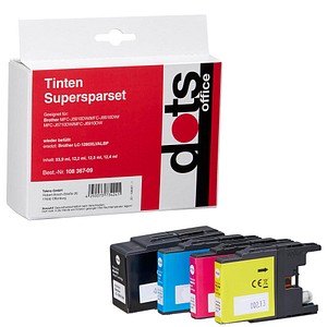 4250073734241 - Druckerpatrone 15244005-DOTS kompatibel zu brother LC-1280XLVALBP Multipack schwarz cyan magenta gelb 4250073734241 4 Stück