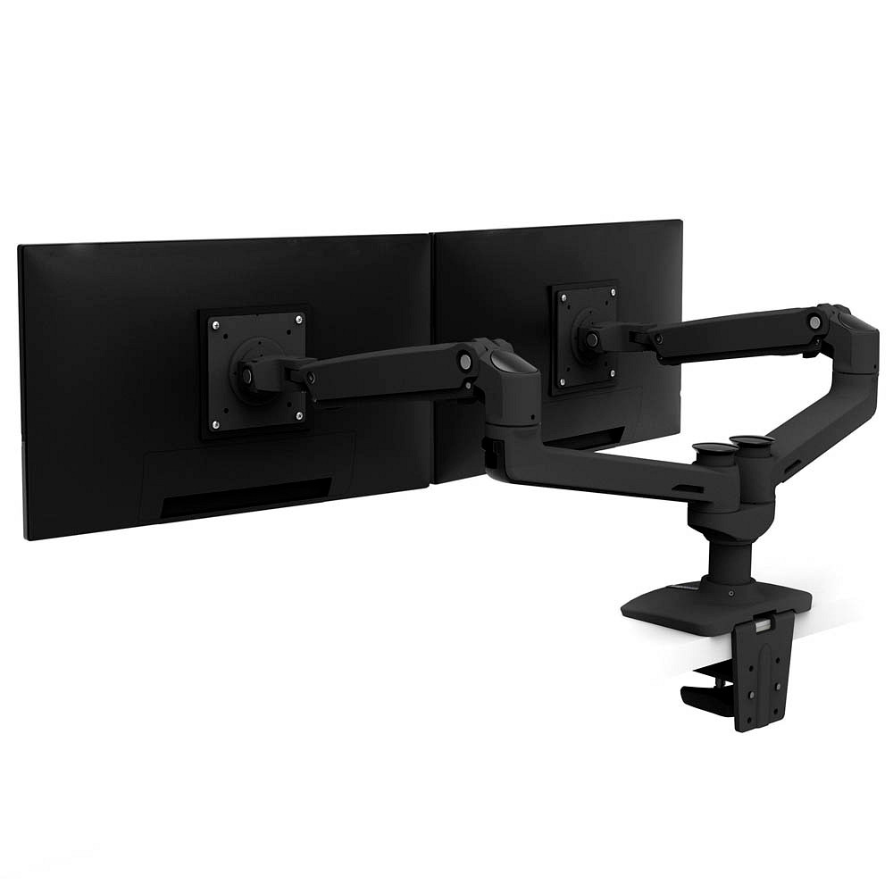 ergotron Monitor-Halterung LX Dual Side-by-Side 45-245-224 schwarz für 2  Monitore, Tischklemme, Tischbohrung >> büroshop24