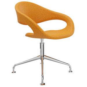 4260761571379 - Besucherstuhl Elan 4260761571379 orange Stoff