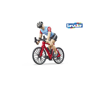 bruder bworld 63110 Rennrad mit Radfahrer Spielfiguren-Set