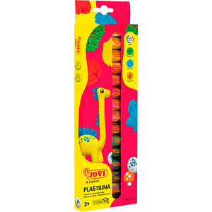 JOVI Knete PLASTILINA - 15 Farben - 15 g Riegel