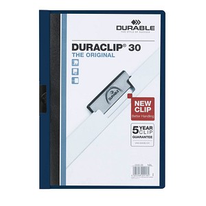 25 DURABLE Klemmhefter DURACLIP  nachtblau