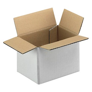 Nestler Wellpapp-Faltkartons 1-wellig weiß 16,0 x 11,0 x 11,7 cm Außenmaß, 20 St.