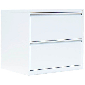 4061815525726 - Hängeregistraturschrank signalweiß 2 Schubladen 760 x 620 x 705 cm  4061815525726 LÜLLMANN