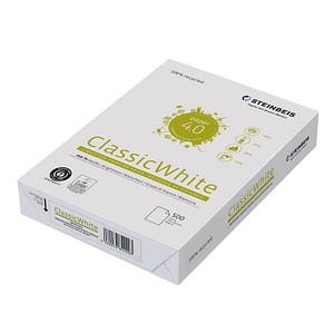 STEINBEIS Recyclingpapier ClassicWhite DIN A3 80 g/qm 500 Blatt STEINBEIS Recyclingpapier ClassicWhite DIN A3 80 g/qm 500 Blatt