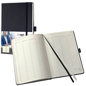 Buchkalender Conceptum 2021 schwarz