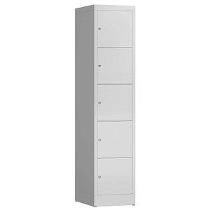 4061815858169 - Schließfachschrank ClassiX signalweiß X-523517 5 Schließfächer 415 x 500 x 1800 cm 4061815858169 LÜLLMANN