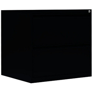 4061815525733 - Hängeregistraturschrank tiefschwarz 2 Schubladen 760 x 620 x 705 cm  4061815525733 LÜLLMANN