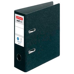 herlitz maX.file Ordner schwarz Karton 7,5 cm DIN A5 hoch, 1 St.