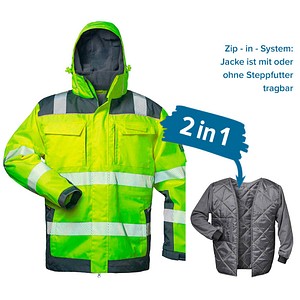 4025888255089 - unisex Warnjacke RUFUS gelb Größe XL 4025888255089 Elysee