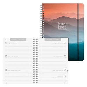 4061947139624 - Schülerkalender Sunset Juli 2025 - Dezember 2026 grau orange