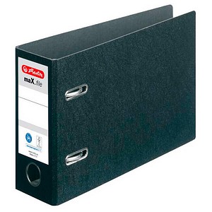 herlitz maX.file Ordner schwarz Karton 7,5 cm DIN A5 quer, 1 St.