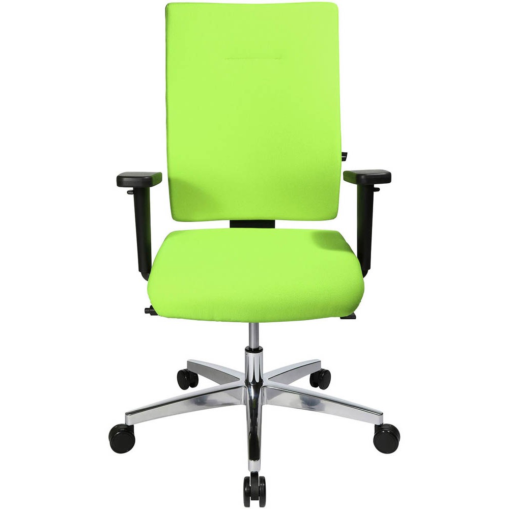 Bürostuhl mit apfelgrünem Stoffbezug