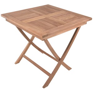 Garden Pleasure Gartentisch CIDORA natur quadratisch 80,0 x 80,0 x 75,5 cm