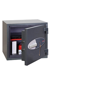Phoenix Safe Tresor HS1052K Neptune 46 l 141kg graphitgrau mit Doppelbartschloss Stahl 5032548005488 Phoenix Safe