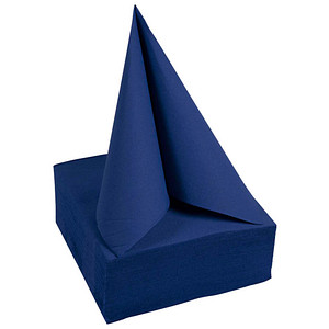 3281516238102 - Servietten marineblau 2-lagig 190 x 190 cm 3281516238102 40 Stück