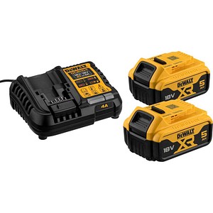 DeWALT DCB1104P2-QW Akku- und Ladegerät-Set 18V 5 Ah Lithium-Ionen Schwarz, Gelb - Bild 1