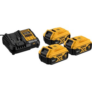 DeWALT Werkzeugakkus mit Schnellladegerät DCB1104P3-QW Lithium-Ionen 3x 5,0 Ah