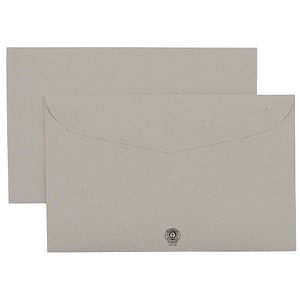 0726529059410 - Briefumschläge DIN C6 ohne Fenster grau nassklebend 1000 St