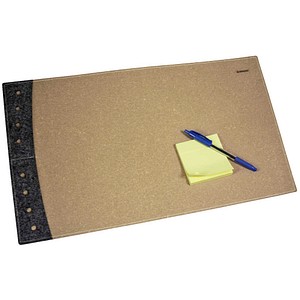 9004546491354 - Schreibtischunterlage hellbraun Recyclingleder Filz 400 x 600 cm 1 St