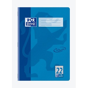 4006144005747 - Schulheft 400104368 touch Lineatur 22   kariert A4  90g hellblau 16 Blatt   32 Seiten 4006144005747 Oxford