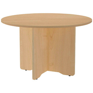 8427951019462 -  Mehrzwecktisch Meeting eiche rund Säulenfuß braun 1200 x 1200 x 720 cm 8427951019462 rocada