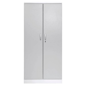 4260090172292 - Aktenschrank 100117 Holz Stahl abschließbar 5 OH 92 x 195 x 42 cm lichtgrau weiß 4260090172292 Gürkan