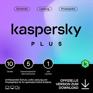 5056244915353 - KASPERSKY Plus Sicherheitssoftware Vollversion (Download-Link)