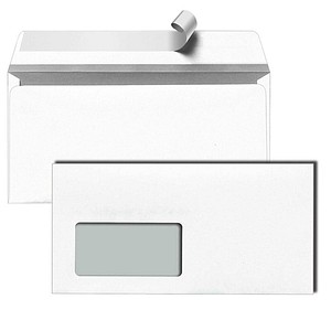 Briefumschläge DIN lang mit Fenster 500 St.