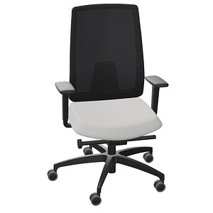 Dauphin Bürostuhl Indeed mesh Stoff grau, Gestell schwarz