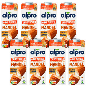 Alpro Mandeldrink Ohne Zucker 8Er-Pack (8 X 1 L) - Image 2
