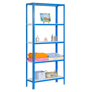8435104940419 - Schwerlastregal SIMONHOME CLICK COLOR PLUS 5 8435104940419 blau weiß 1000 x 300 x 1800 cm 8435104940419 Simonrack