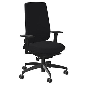 Dauphin Bürostuhl Indeed operator Stoff schwarz, Gestell schwarz