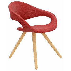 4260761571447 - Besucherstuhl Elan 4260761571447 rot Stoff