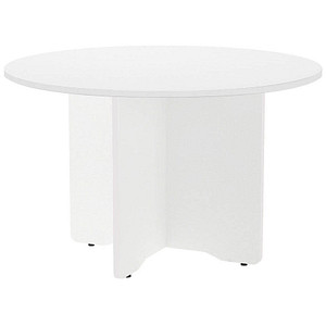 8427951430069 -  Mehrzwecktisch Meeting weiß rund Säulenfuß weiß 1200 x 1200 x 720 cm 8427951430069 rocada