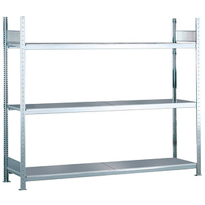 4004514200006 - SCHULTE Weitspannregal mit Stahlboden Höhe 2000 mm Spannweite 1500 mm Grundregal Tiefe 400 mm 4004514200006 - SCHULTE Weitspannregal mit Stahlboden Höhe 2000 mm Spannweite 1500 mm Grundregal Tiefe 400 mm