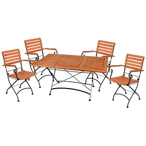 4041908109347 - Sitzgruppe Wien schwarz Holz Metall 5-teilig 4041908109347 Garden Pleasure 4041908109347 - Sitzgruppe Wien schwarz Holz Metall 5-teilig 4041908109347 Garden Pleasure