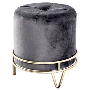 HAKU Möbel Hocker grau